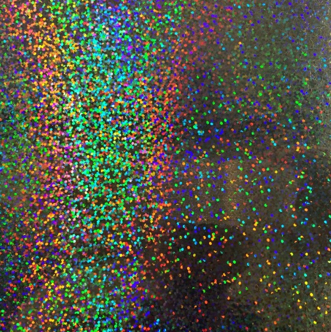 VINIL HOLOGRAFICO CON ADHESIVO PERMANENTE, CONFETTI 24" X 50 YDS